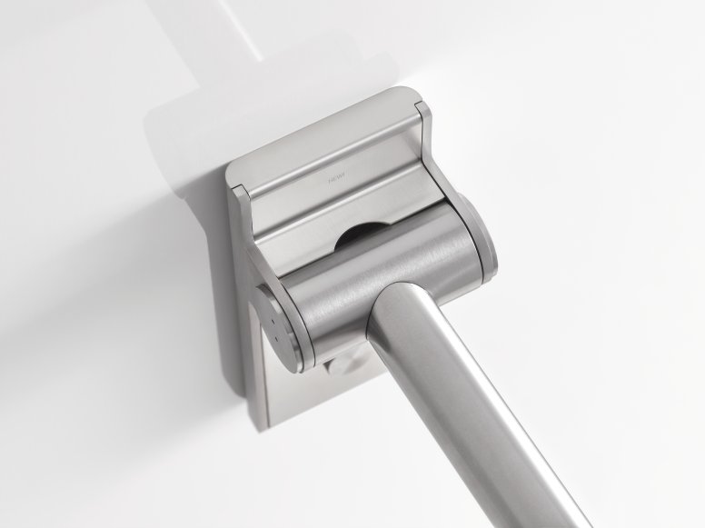 Hinged support rail